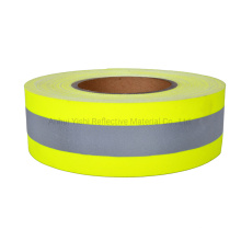 Iron-on Hi Vis Fluorescent Reflective Material Tape for Clothing Safety Wear